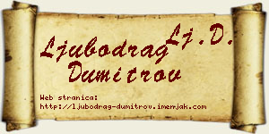 Ljubodrag Dumitrov vizit kartica